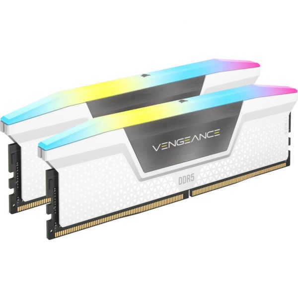 Corsair Vengeance RGB CMH32GX5M2E6000C36W geheugenmodule 32 GB 2 x 16 GB DDR5 6000 MHz ECC (CMH32GX5M2E6000C36W)