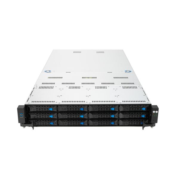 ASUS RS520A-E11-RS12U Socket SP3 Rack (2U) Zwart, Staal