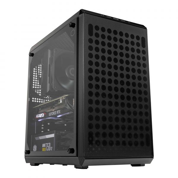 Cooler Master Q300L V2 Mini Tower Zwart, Transparant