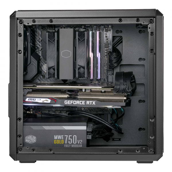 Cooler Master Q300L V2 Mini Tower Zwart, Transparant