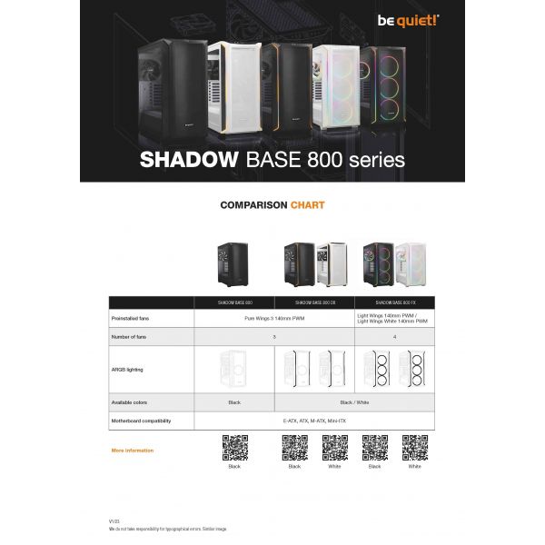 be quiet! Shadow Base 800 Black Midi Tower Zwart