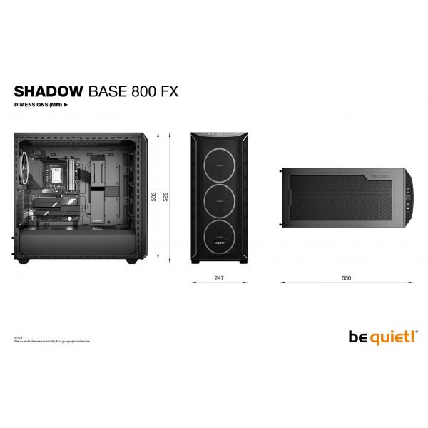 be quiet! Shadow Base 800 FX Black Midi Tower Zwart