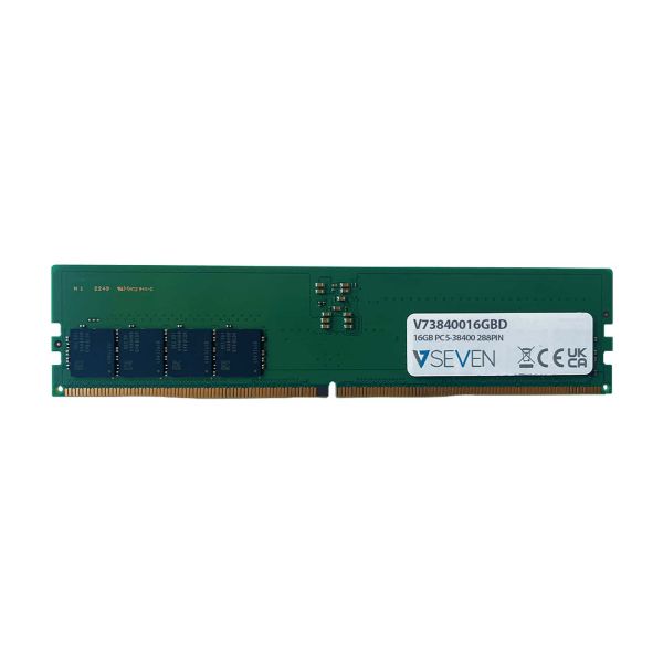 V7 V73840016GBD geheugenmodule 16 GB 1 x 16 GB DDR5 4800 MHz (V73840016GBD)