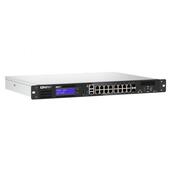 QNAP QGD-1600 Managed Gigabit Ethernet (10/100/1000) 1U Zwart, Grijs (QGD-1600-8G)