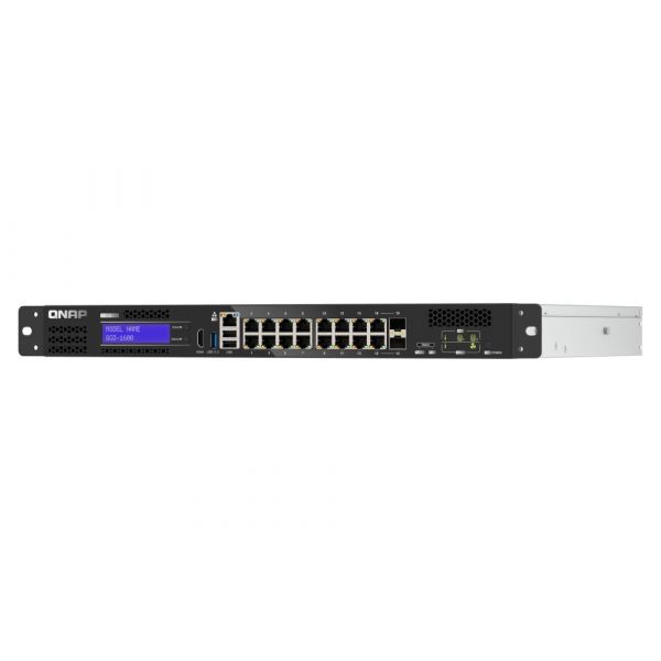 QNAP QGD-1600 Managed Gigabit Ethernet (10/100/1000) 1U Zwart, Grijs (QGD-1600-8G)