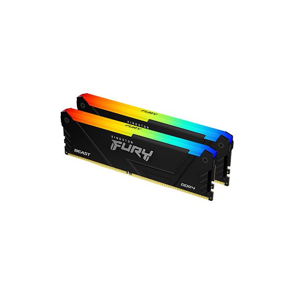 Kingston Technology FURY 32GB 3200MT/s DDR4 CL16 DIMM (Sets van 2) Beast RGB (KF432C16BB2AK2/32)