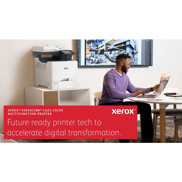 Xerox VersaLink C625 A4 50 ppm dubbelzijdig kopiëren en printen, scannen en faxen, geschikt voor PS3 PCL5e/6 2 laden voor max. 650 vel