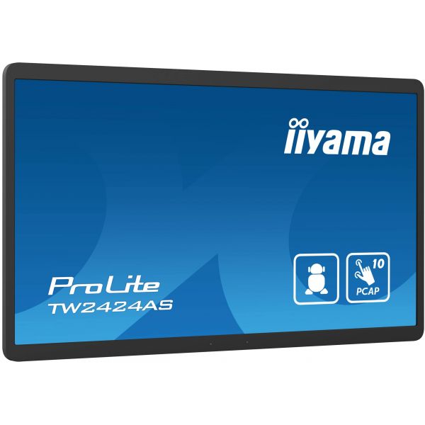 iiyama TW2424AS-B1 beeldkrant Digitale signage flatscreen 60,5 cm (23.8") Wifi 250 cd/m² 4K Ultra HD Zwart Touchscreen Type processor Android 24/7 (TW2424AS-B1)