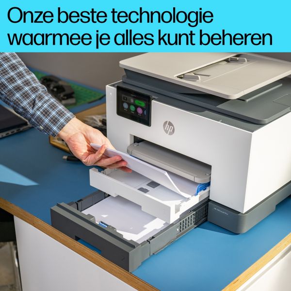 HP OfficeJet Pro 9130b All-in-One printer, Kleur, Printer voor Kleine en middelgrote ondernemingen, Printen, kopiëren, scannen, faxen, Draadloos; Printen vanaf telefoon of tablet; Automatische documentinvoer; Dubbelzijdig printen; Dubbelzijdig scannen; Sc