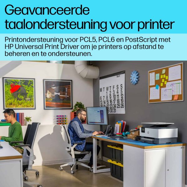 HP OfficeJet Pro 9120b All-in-One printer, Kleur, Printer voor Thuis en thuiskantoor, Printen, kopiëren, scannen, faxen, Draadloos; Dubbelzijdig printen; Dubbelzijdig scannen; Scannen naar e-mail; Scannen naar pdf; Faxen; USB-poort voorzijde; Touchscreen;