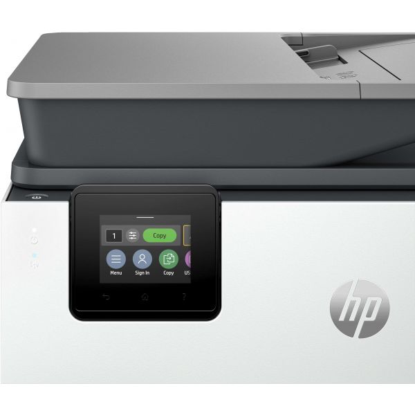 HP OfficeJet Pro 9120b All-in-One printer, Kleur, Printer voor Thuis en thuiskantoor, Printen, kopiëren, scannen, faxen, Draadloos; Dubbelzijdig printen; Dubbelzijdig scannen; Scannen naar e-mail; Scannen naar pdf; Faxen; USB-poort voorzijde; Touchscreen;