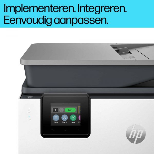 HP OfficeJet Pro 9120b All-in-One printer, Kleur, Printer voor Thuis en thuiskantoor, Printen, kopiëren, scannen, faxen, Draadloos; Dubbelzijdig printen; Dubbelzijdig scannen; Scannen naar e-mail; Scannen naar pdf; Faxen; USB-poort voorzijde; Touchscreen;