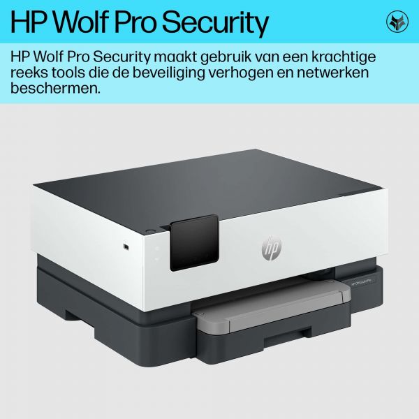 HP OfficeJet Pro 9110b printer, Kleur, Printer voor Thuis en thuiskantoor, Print, Draadloos; Dubbelzijdig printen; Printen vanaf telefoon of tablet; Touchscreen; USB-poort voorzijde