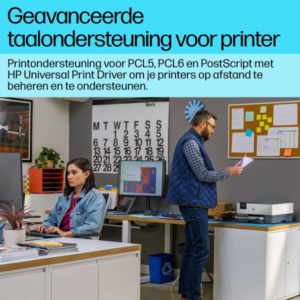 HP OfficeJet Pro 9110b printer, Kleur, Printer voor Thuis en thuiskantoor, Print, Draadloos; Dubbelzijdig printen; Printen vanaf telefoon of tablet; Touchscreen; USB-poort voorzijde