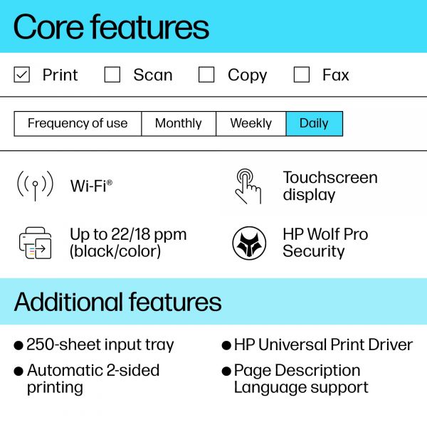 HP OfficeJet Pro 9110b printer, Kleur, Printer voor Thuis en thuiskantoor, Print, Draadloos; Dubbelzijdig printen; Printen vanaf telefoon of tablet; Touchscreen; USB-poort voorzijde