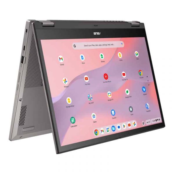 ASUS Chromebook CX34 Flip CB3401FBA-LZ0187 35,6 cm (14") Touchscreen WUXGA Intel® Core™ i5 i5-1235U 16 GB LPDDR4x-SDRAM 256 GB SSD Wi-Fi 6E (802.11ax) ChromeOS Grijs (90NX05R1-M006P0)