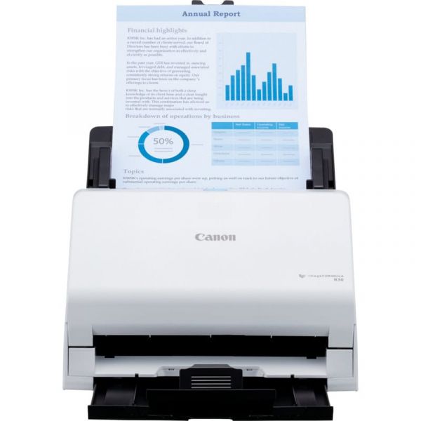 Canon imageFORMULA R30 Scanner met ADF + invoer voor losse vellen 600 x 600 DPI A4 Wit