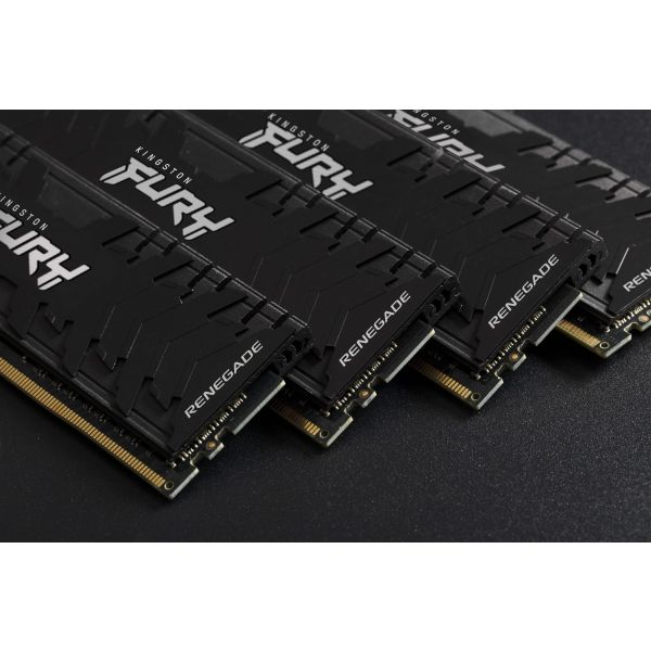 Kingston Technology FURY 32GB 3200MT/s DDR4 CL16 DIMM (set van 2) 1Gx8 Renegade Zwart (KF432C16RB12K2/32)