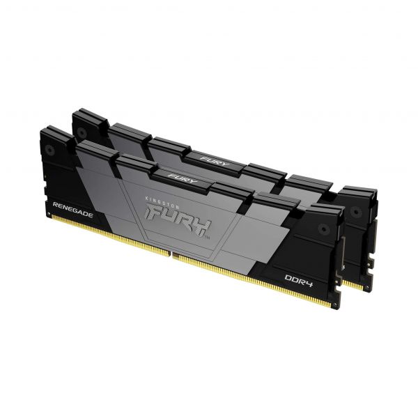 Kingston Technology FURY 32GB 3200MT/s DDR4 CL16 DIMM (set van 2) 1Gx8 Renegade Zwart (KF432C16RB12K2/32)