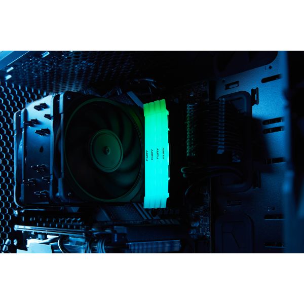 Kingston Technology FURY 128GB 3600MT/s DDR4 CL18 DIMM (set van 4) Renegade RGB (KF436C18RB2AK4/128)