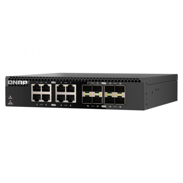 QNAP QSW-3216R-8S8T netwerk-switch Unmanaged L2 10G Ethernet (100/1000/10000) Zwart (QSW-3216R-8S8T)