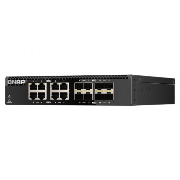 QNAP QSW-3216R-8S8T netwerk-switch Unmanaged L2 10G Ethernet (100/1000/10000) Zwart (QSW-3216R-8S8T)