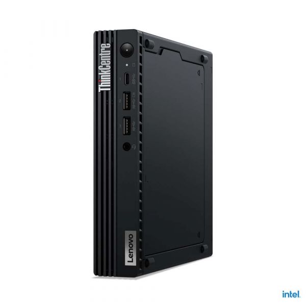 Lenovo ThinkCentre M70q Intel® Core™ i3 i3-13100T 8 GB DDR4-SDRAM 128 GB SSD Mini PC Zwart