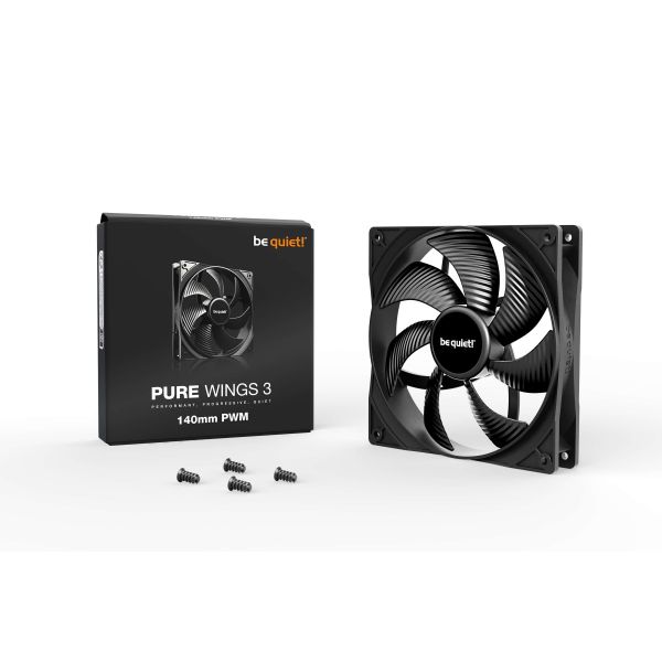 be quiet! Pure Wings 3 140mm PWM Computer behuizing Ventilator 14 cm Zwart 1 stuk(s)