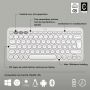 Logitech Pebble Keys 2 K380s toetsenbord RF-draadloos + Bluetooth QWERTY US International Wit thumbnail