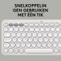 Logitech Pebble Keys 2 K380s toetsenbord RF-draadloos + Bluetooth QWERTY US International Wit thumbnail