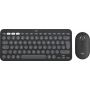 Logitech Pebble 2 Combo for Mac toetsenbord Inclusief muis Universeel RF-draadloos + Bluetooth QWERTY US International Grafiet thumbnail