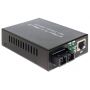 DeLOCK 86215 netwerk media converter 100 Mbit/s 1310 nm Single-mode Zwart thumbnail