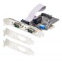 StarTech.com 2-Port PCIe Seriële Adapter Kaart, Quad PCI Express naar RS232/RS422/RS485 (DB9) Serial Kaart, Incl. Low-Profile Beugel, 16C1050 UART, Windows/Linux, TAA Compliant, Level-4 ESD Bescherming thumbnail