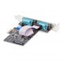 StarTech.com 2-Port PCIe Seriële Adapter Kaart, Quad PCI Express naar RS232/RS422/RS485 (DB9) Serial Kaart, Incl. Low-Profile Beugel, 16C1050 UART, Windows/Linux, TAA Compliant, Level-4 ESD Bescherming thumbnail