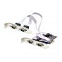 StarTech.com 4-Port PCIe Seriële Adapter Kaart, Quad PCI Express naar RS232/RS422/RS485 (DB9) Serial Kaart, Incl. Low-Profile Beugel, 16C1050 UART, Windows/Linux, TAA Compliant, Level-4 ESD Bescherming thumbnail