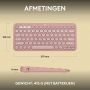 Logitech Pebble Keys 2 K380s toetsenbord RF-draadloos + Bluetooth QWERTY US International Roze thumbnail