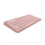 Logitech Pebble Keys 2 K380s toetsenbord RF-draadloos + Bluetooth QWERTY US International Roze thumbnail