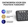 Logitech Pebble Keys 2 K380s toetsenbord RF-draadloos + Bluetooth QWERTY US International Grafiet thumbnail