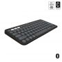 Logitech Pebble Keys 2 K380s toetsenbord RF-draadloos + Bluetooth QWERTY US International Grafiet thumbnail