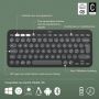 Logitech Pebble Keys 2 K380s toetsenbord RF-draadloos + Bluetooth QWERTY US International Grafiet thumbnail