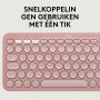 Logitech Pebble 2 Combo toetsenbord Inclusief muis RF-draadloos + Bluetooth QWERTY US International Roze thumbnail