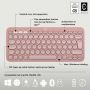 Logitech Pebble 2 Combo toetsenbord Inclusief muis RF-draadloos + Bluetooth QWERTY US International Roze thumbnail