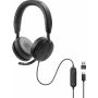 DELL WH5024 Headset Bedraad Hoofdband Oproepen/muziek USB Type-C Zwart thumbnail