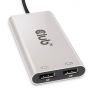 CLUB3D CSV-1586 interface hub Thunderbolt 3 40000 Mbit/s Zilver thumbnail