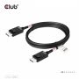 CLUB3D DisplayPort™ 2.1 Bi-Directional VESA DP80 Certified Cable 4K120Hz, 8K60Hz or 10K60Hz M/M 1.6m/5.25ft thumbnail