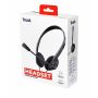 Trust 24659 hoofdtelefoon/headset Bedraad Hoofdband Oproepen/muziek Zwart thumbnail