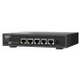 QNAP QSW-3205-5T netwerk-switch Unmanaged 10G Ethernet (100/1000/10000) Desktop Zwart (QSW-3205-5T) thumbnail