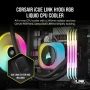 Corsair H100I Processor Kit voor vloeistofkoeling 12 cm Zwart (CW-9061001-WW) thumbnail