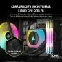 Corsair H170I Processor Kit voor vloeistofkoeling 14 cm Zwart thumbnail