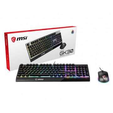 MSI S11-04DE601-CLA toetsenbord Inclusief muis USB QWERTY UK International Zwart